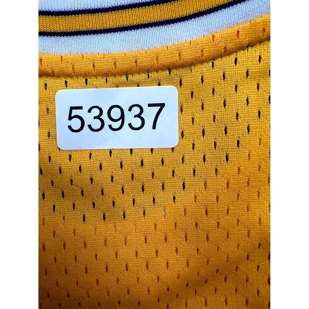 Adidas LA Lakers Basketball Wilt Chamberlain Big Dipper 13 Jersey Mens XL Yellow